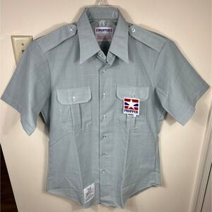 Propper Dress Shirt Mens 16 Army Green S/S Wool Blend Military Tactical Uniform